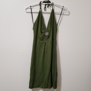 Brand New Green Halter Dresd